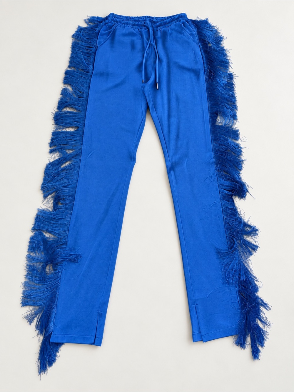 Minaa Monroe Cobalt Fringe-Trim Joggers